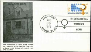 US FDC #1571a Untagged Error FDC Unofficial Baltimore, MD 