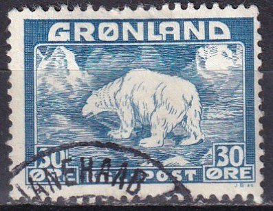 Greenland #7  F-VF Used CV $7.25  (Z6621)