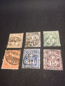 Switzerland 113-118 used