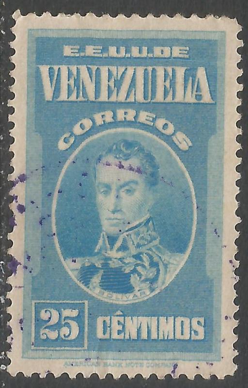 VENEZUELA 331 VFU BOLIVAR R457-3