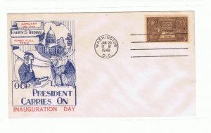 Jan 20, 1949 Truman Inauguration First Full Term   Knapp/Richardson cachet