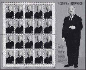 US #3226   Alfred Hitchcock   Full sheet of 20  MNH