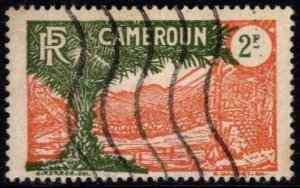 1925 Cameroun Scott #- 207 2 Francs Rope Suspension Bridge Used