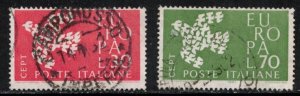 ITALY Scott # 845-6 Used - Europa Issue