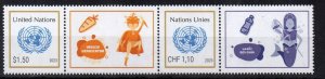 UN NY 2023 Climate Change Conference Scott 1327 MNH stamp with label: 2nd row