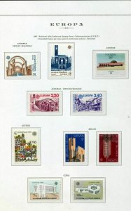Europa 1987 MNH on 8 Pages (Appx 75 Stamps) (ZA 567