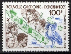 New Caledonia C186 MNH Air Post French Overseas Possessions ZAYIX 0524S0338