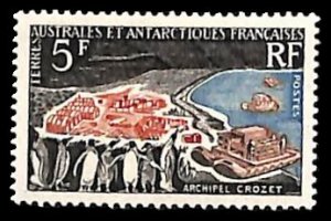 French Antarctic Territory 1963, Crozet archipel 1v, MNH