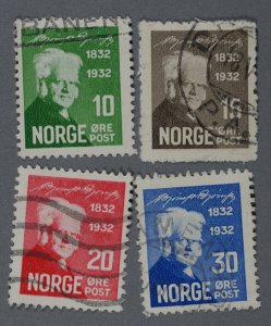 Norway #154-157 Used FN/VF Bright Light Cancels HRM