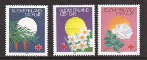 Finland    #B238-B240  MNH  1988  Red Cross  . festivals