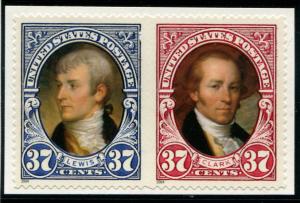 3856a US 37c Lewis & Clark SA, MNH pair