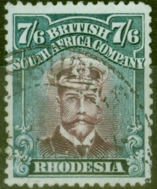 Rhodesia 1922 7s6d Brown Purple & Slate SG308 V.F.U