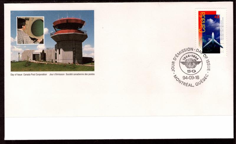 Canada 1528 Civil Aviation Canada Post U/A FDC