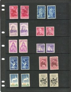 USA; 1940s-50s early pictorial issues fine Mint & Used LOT