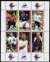 KURIL IS - 1998 - Football - Perf 6v Sheet - Mint Never Hinged - Private Issue