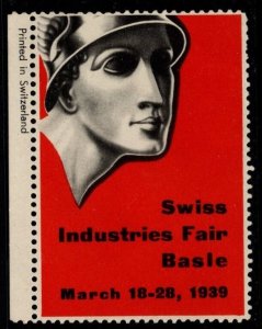 1939 Switzerland Cinderella Swiss International Fair Basil March 18-28 1939 MNH