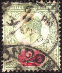 1902, Great Britain, 2p, Used, Sc 130, Sg 225