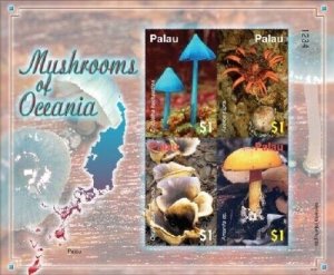 Palau 2006 - Mushrooms - Sheet of 4 Perforated Stamps - Scott #877 - MNH