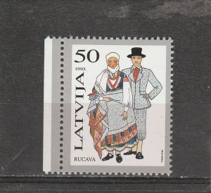 Latvia  Scott#  346  MNH  (1993 Rucava Costumes)