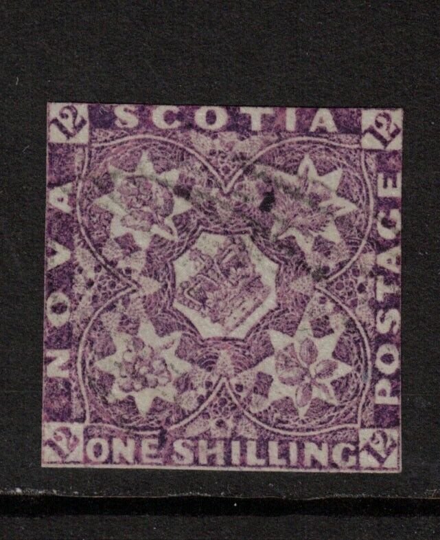 Nova Scotia #7 Used Fine With Ideal Light Cancel **With Certificate**