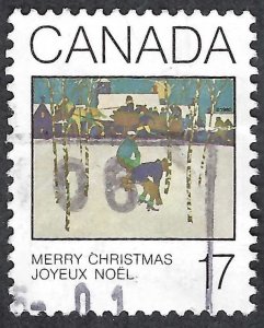 Canada #871 17¢ Christmas - Sleigh Ride (1980). Used.