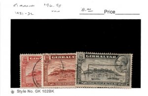 Gibraltar, Postage Stamp, #96-98 Used, 1931 (AC)