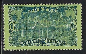 French Guiana 80 USED PUNCHED K475