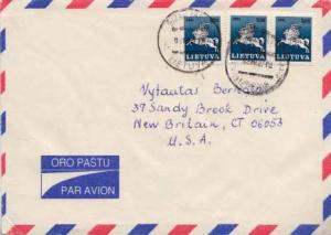 Lithuania, Airmail, Horses