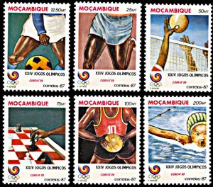 Mozambique 1024-1029, MNH, Seoul Summer Olympic Games