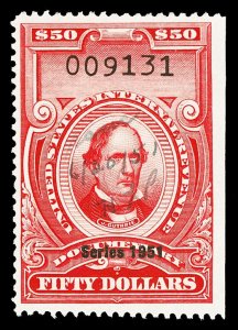 Scott R581 $50.00 1951 Dated Red Revenue Used VF Cat $45