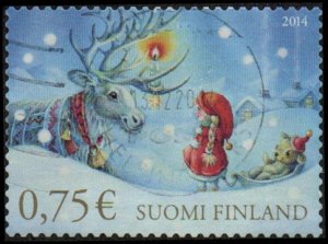 Finland 1479 - Used - 75c Christmas / Reindeer (2014) (cv $1.10)