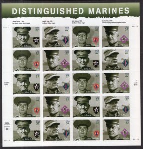 US 3964a Marines Pane MNH VF