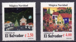 Salvador 1996 Sc#1452/1453 Christmas Paintings Set (2) MNH