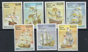 Guinea Bissau 663-69 MNH 1985 Ships (ak3123)