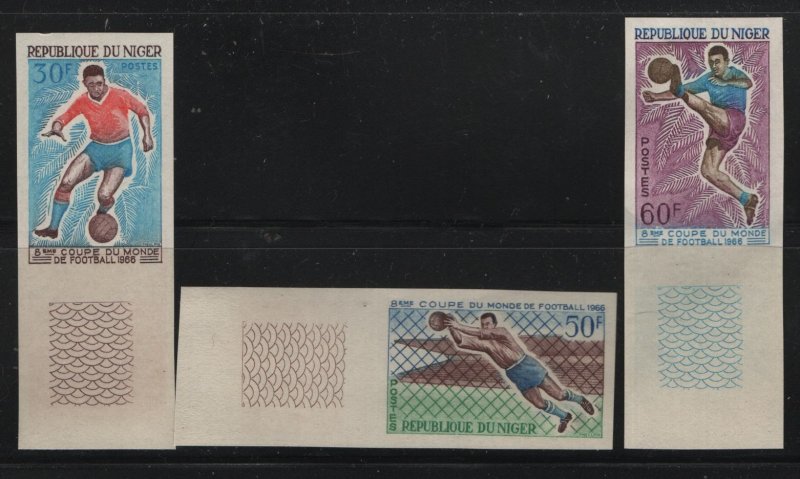 NIGER  172-174 MNH IMPERF SET