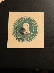 US SC# U383 Franklin Cut Square Used