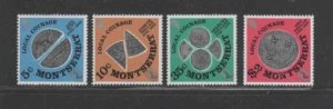 MONTSERRAT #323-326 1975 COINAGE MINT VF NH O.G