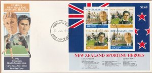 New Zealand 1990 Health Miniature Sheet FDC