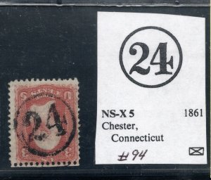 #94 Used Fancy 24 Numerical Cancel of Chester, CT (JH 4/15)