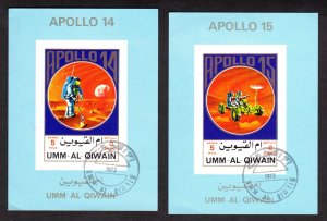 UMM AL QIWAIN  Apollo 14  Apollo 15   souvenir sheet   Lot 170541