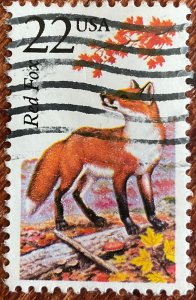 US #2335 Used Single North American Wildlife Red Fox SCV $.50 L35