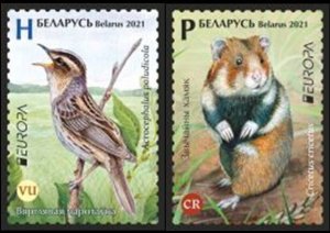 2021 Belarus 1407-1408 Europa Cept - Fauna