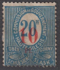 Upper Silesia Scott #12b 1920 Unused