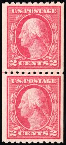 US Stamps # 442 MNH VF/XF Line Pair Pristine