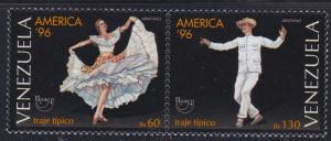 Venezuela # 1538, America '96, Costumes, NH, 1/2 Cat