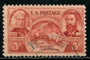 964 US 3c Oregon Territory, used