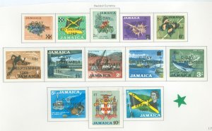 Jamaica #279-291 Unused Single (Complete Set)