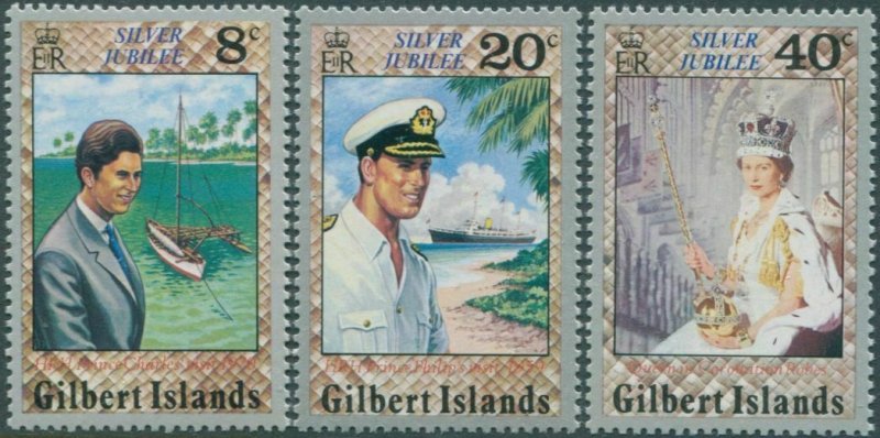 Gilbert Islands 1977 SG48-50 Silver Jubilee set MNH