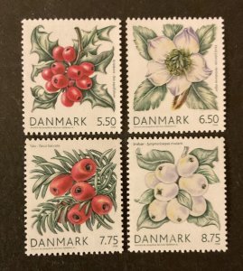 Stamps Denmark Scott #1418-21 never hinged