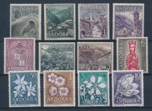 Spanish Andorra 1963-1966 Complete year sets  MNH